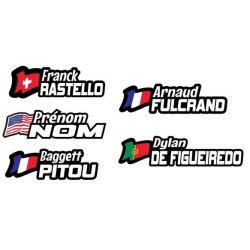 Stickers Noms 12cm - 100%...