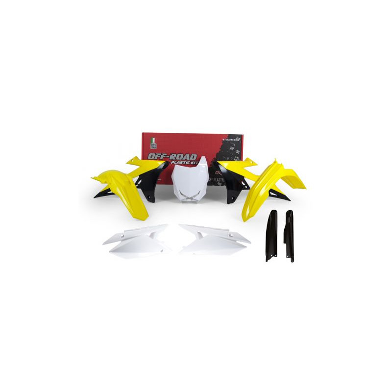 Kit plastiques + Protections de fourches - SUZUKI