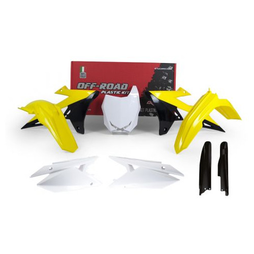 Kit plastiques + Protections de fourches - SUZUKI