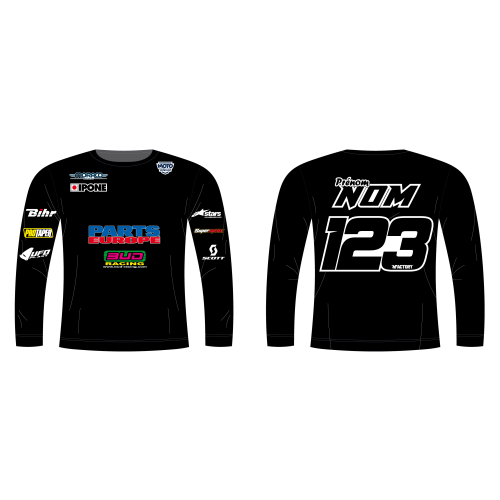 FLOCAGE MAILLOT - Noms & Numéros + Logos face avant + logos manches