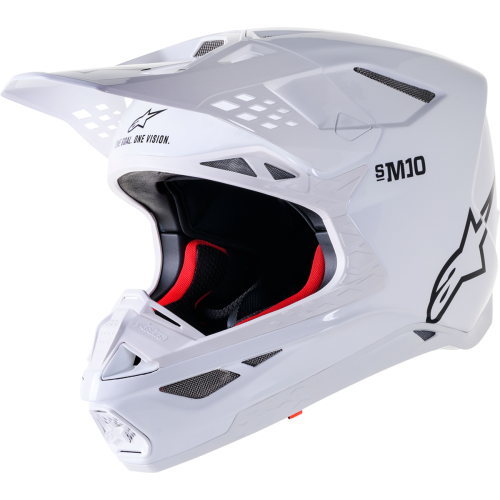 Casque SM10 Solid Blanc - ALPINESTARS