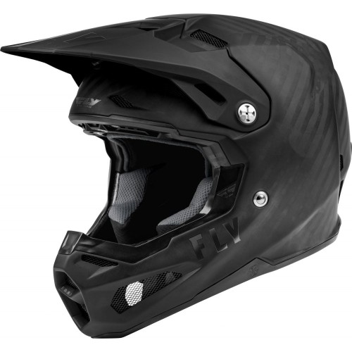 Casque Formula CC Solid Noir MAT - FLY RACING