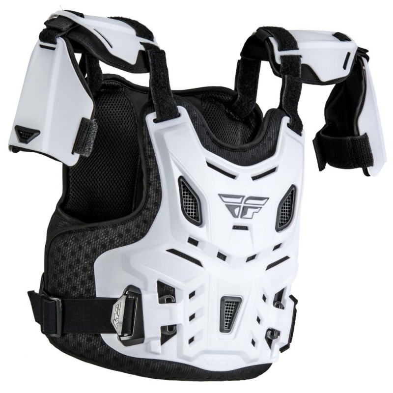 Plastron Revel Roost Off-Road CE Blanc Enfant - FLY RACING
